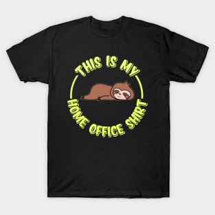 Funny Home Office Sloth T-Shirt